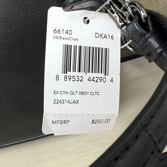 Coach Black Canyon Quilt Exotic Embossed Leather Clutch Crossbody Purse 66140 - Picture 7 of 14